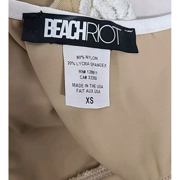 Free People BEACH RIOT Embroidered Flower One-Piece Swimsuit Women's Sz XS NWOT - Picture 5 of 7